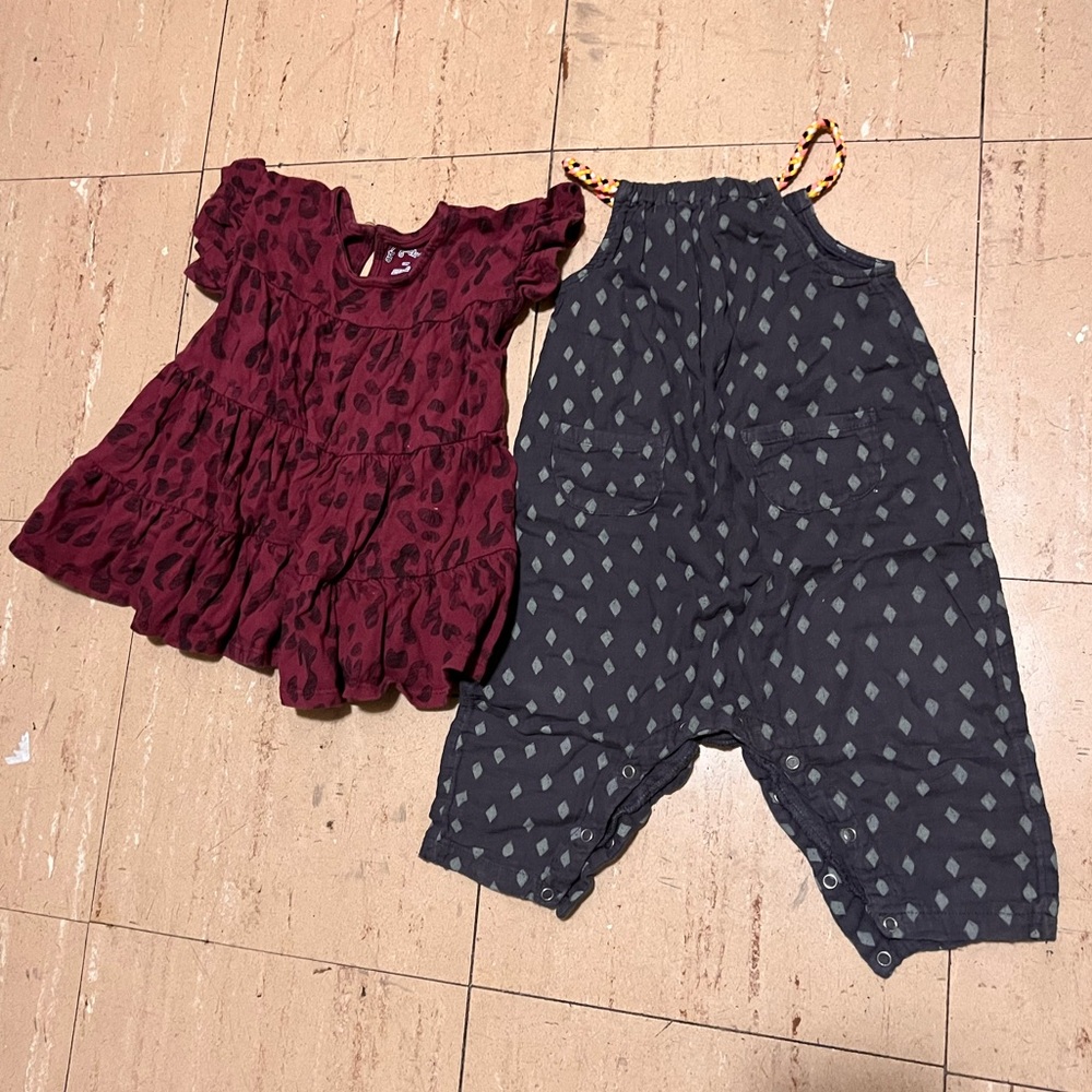 Art Class baby girl dress/.jumpsuit bundle